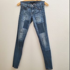 Flying Monkey Platinum Skinny Jeans Patches J130